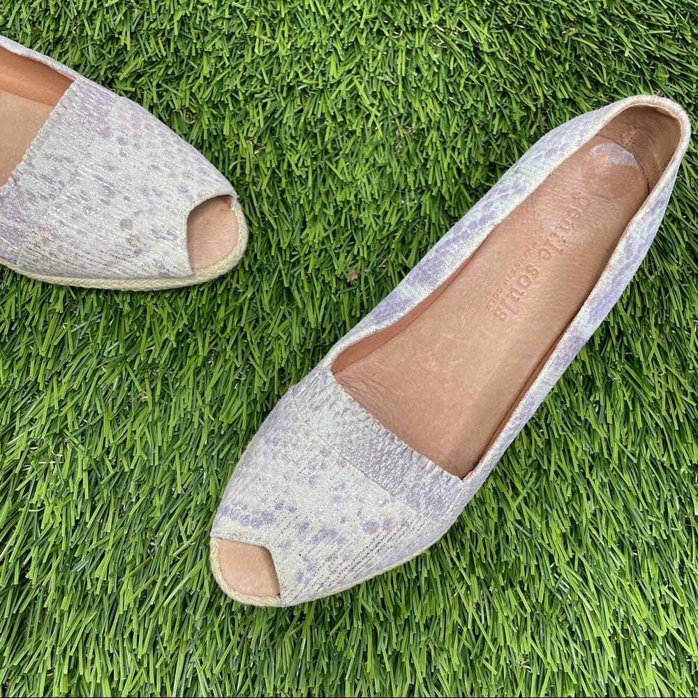 Gentle Souls by Kenneth Cole Lissa Ruffle A-Line Demi-wedge espadrille - 8.5